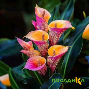 Калла Оникс купить по цене от 450р. в интернет-магазине «Посадика» с доставкой почтой в в Жуковкае и по всей России – [изображение №1].