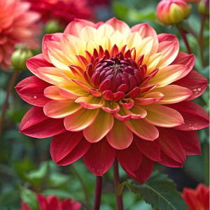 Георгин Оникс Найт купить по цене от 590р. в интернет-магазине «Посадика» с доставкой почтой в в Жуковкае и по всей России – [изображение №1].