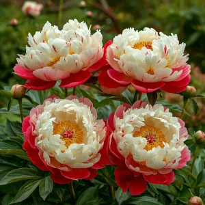 Пион Коралловый Каскад купить по цене от 490р. в интернет-магазине «Посадика» с доставкой почтой в в Жуковкае и по всей России – [изображение №1].